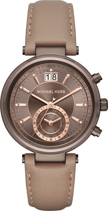 Michael Kors MK2629 Sawyer Chronograph Latte Watch 39mm