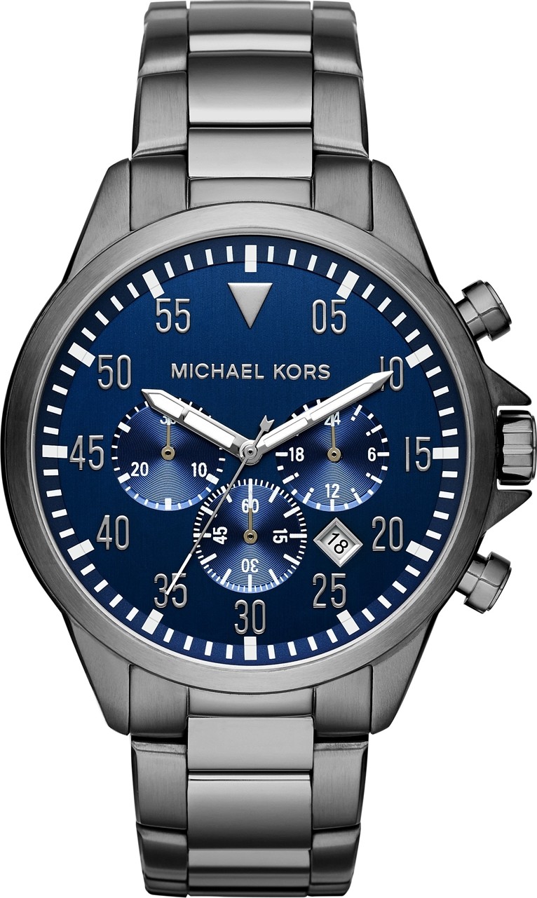 Michael Kors Chronograph Watch Blue Dial Rose GoldTone Mens MK5911  eBay