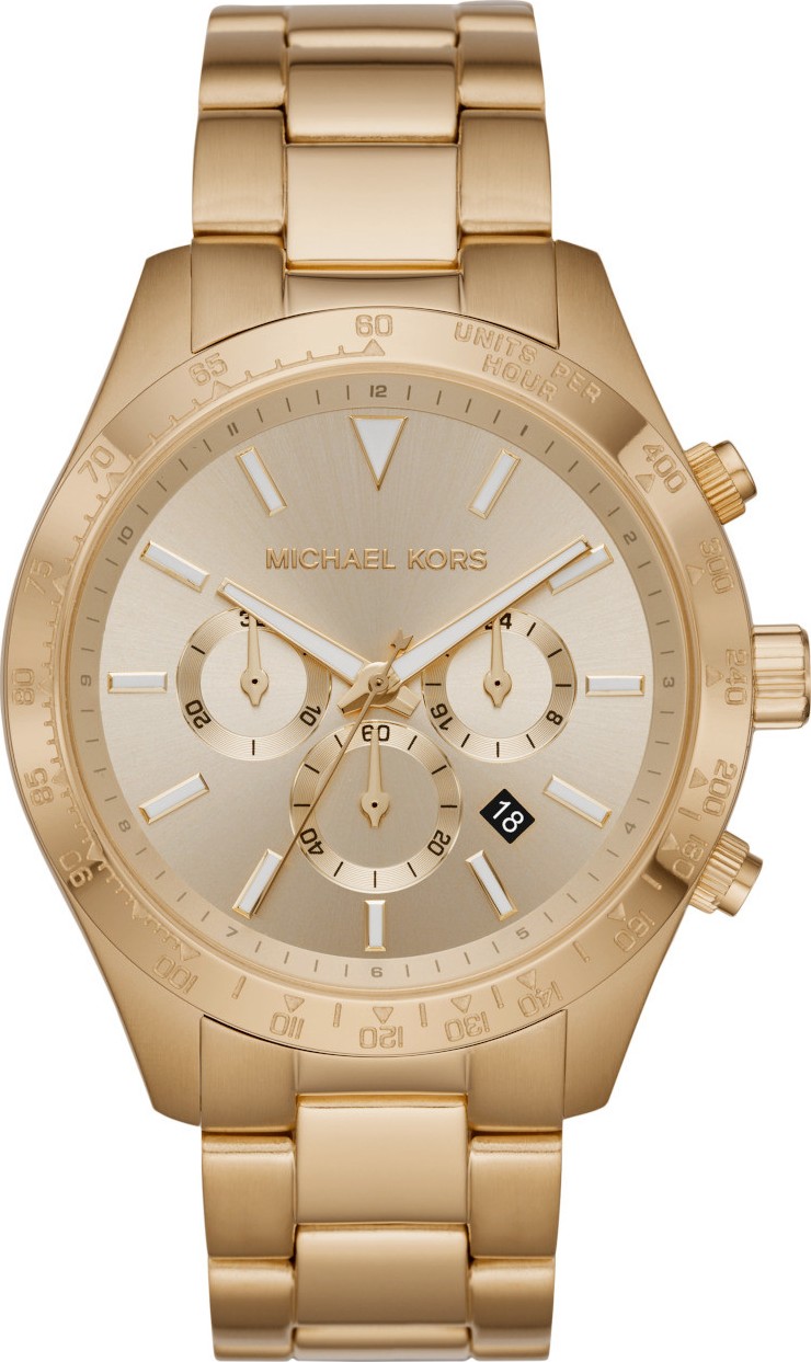 Michael Kors MK8782 Layton Gold-Tone Watch 45mm
