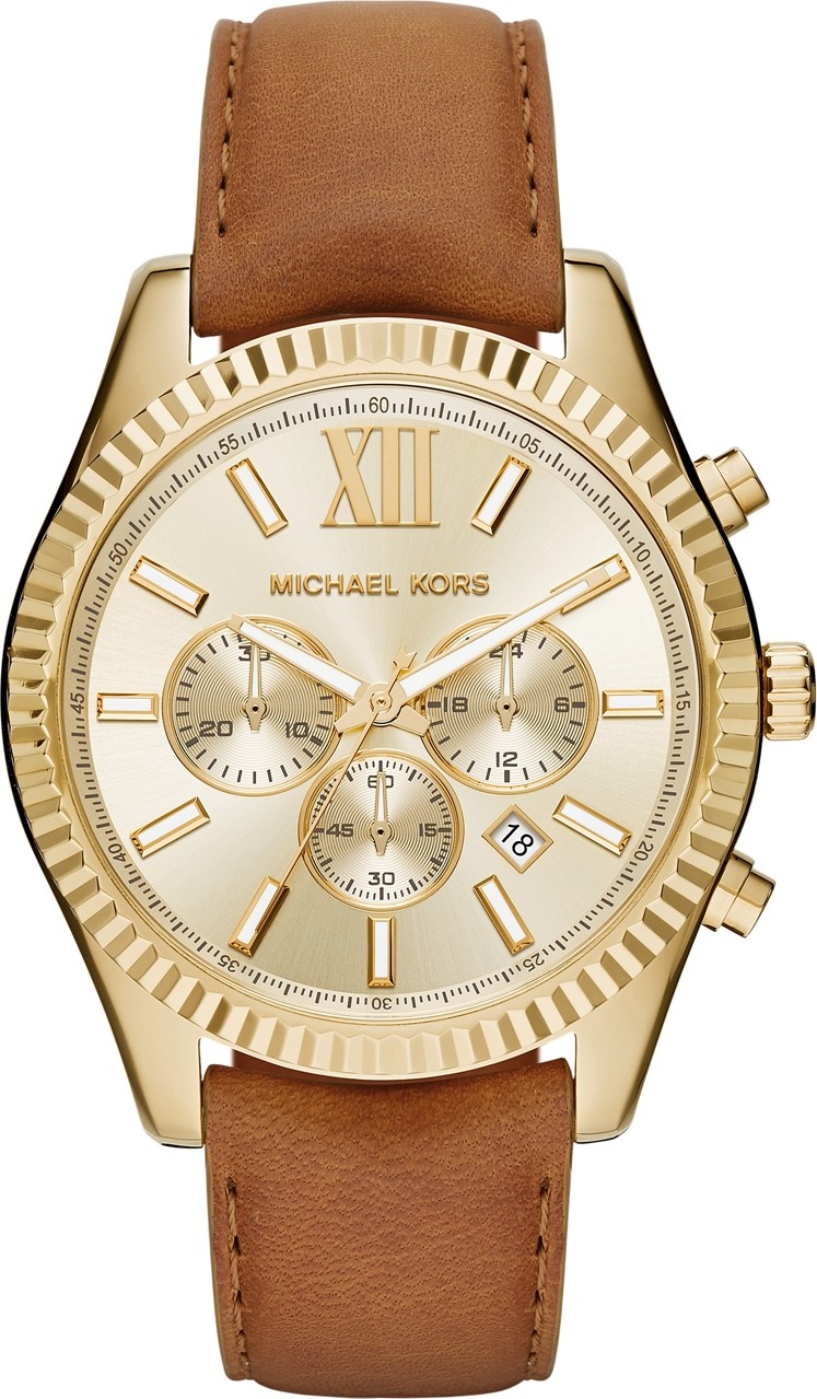 Michael Kors Mens Wren GoldTone Stainless Steel Bracelet Watch 44mm   Macys