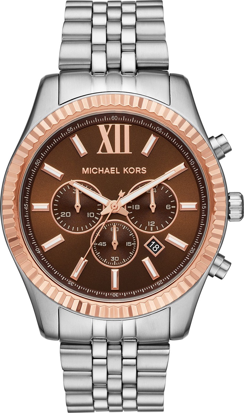 Michael Kors Lexington Chronograph Stainless Steel Watch  Shopping From USA