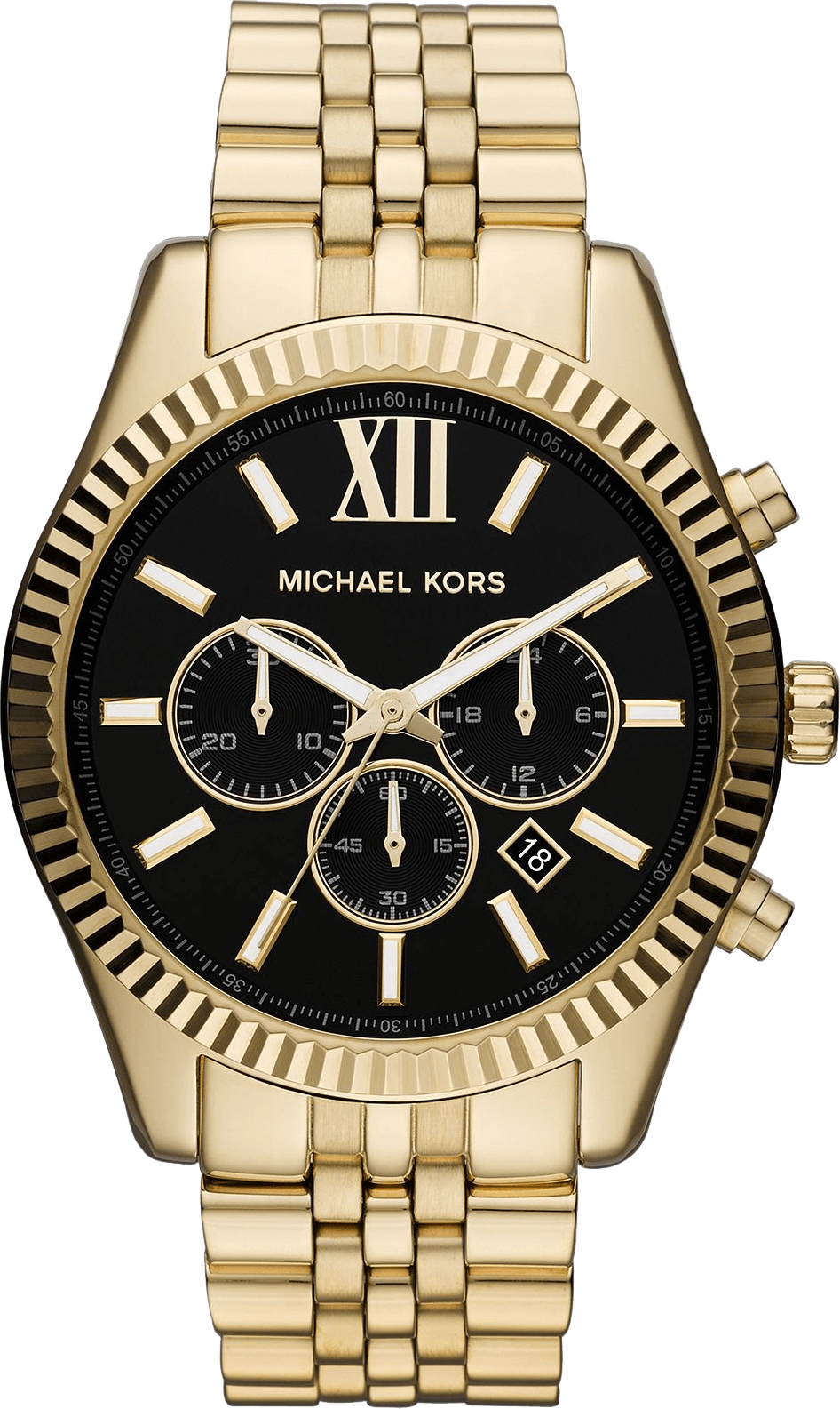 Michael Kors Lexington Chronograph Stainless Steel Watch  Shopping From USA