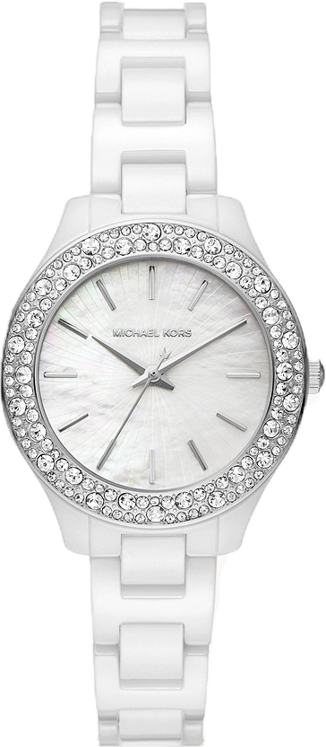 Michael Kors MK4649 Liliane White Ceramic Watch 33mm