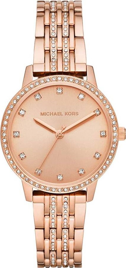 Michael Kors Womens Lexington Chronograph Date Bracelet Strap Watch  SilverRose Gold MK7219 at John Lewis  Partners