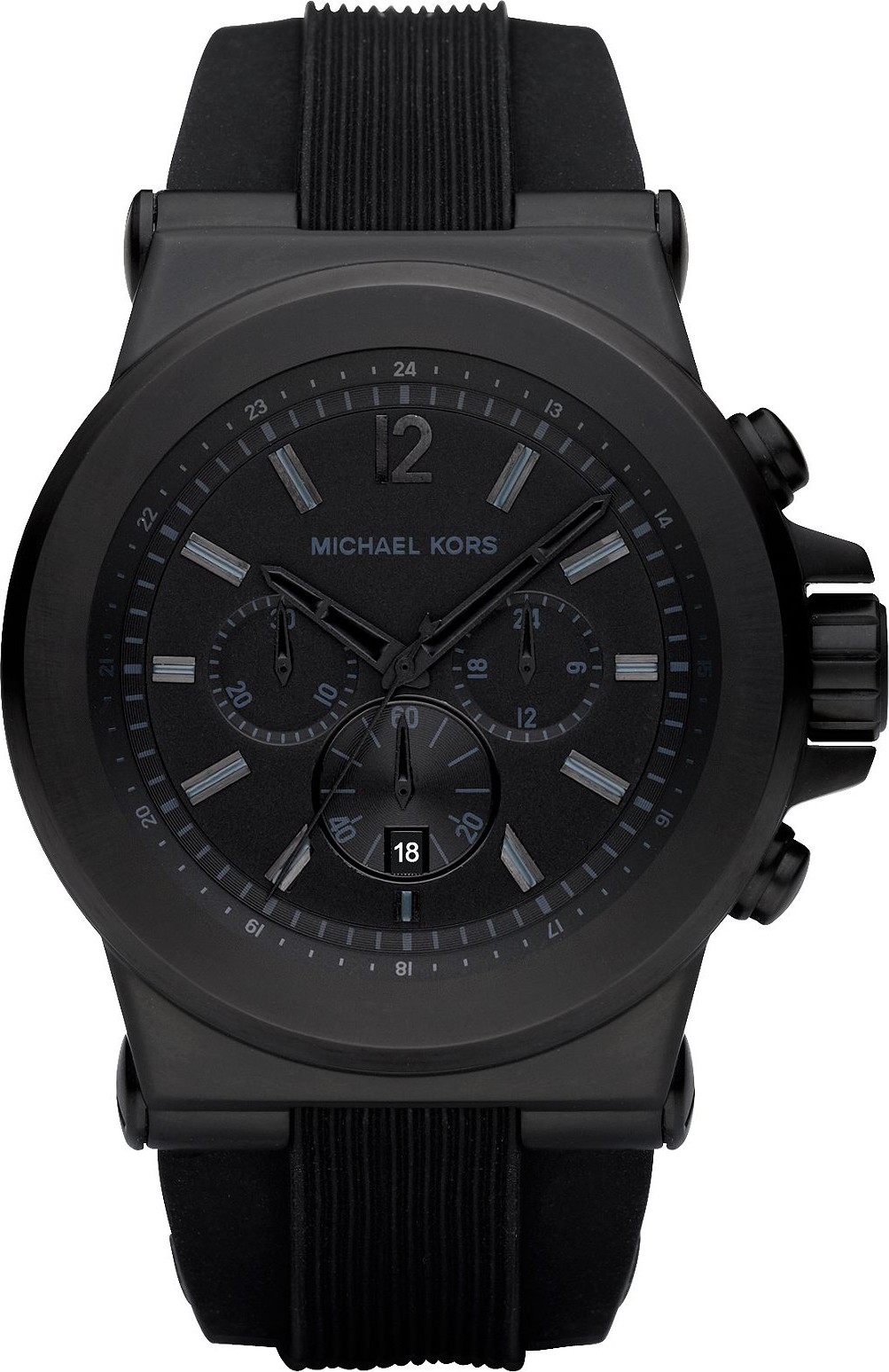 Total 67+ imagen michael kors black silicone watch