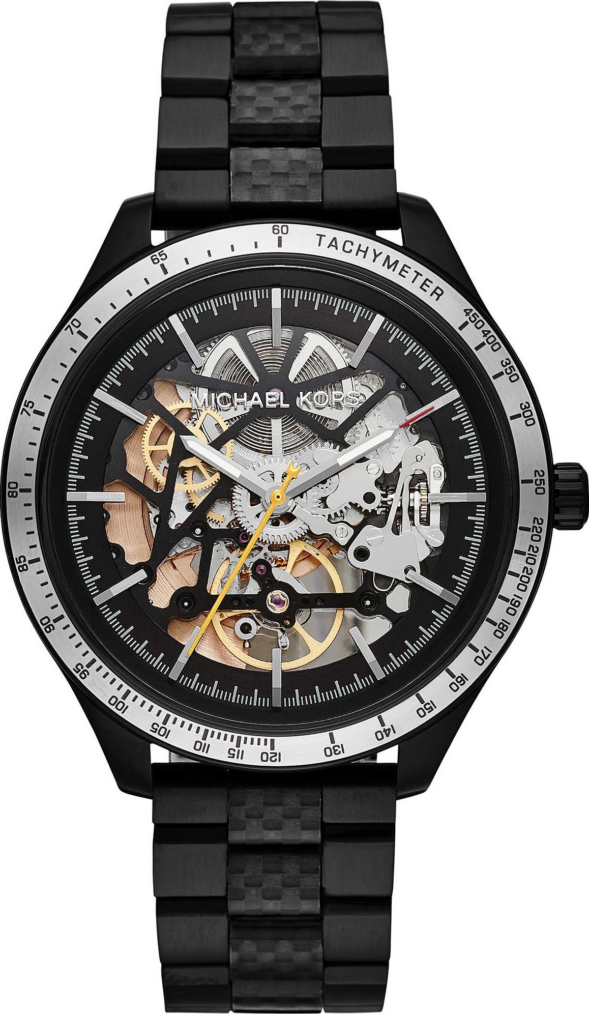Total 74+ imagen michael kors black stainless steel watch - Abzlocal.mx