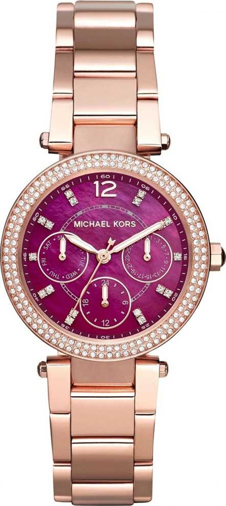 Watches  Michael Kors Parker Rose GoldTone Chronograph Watch MK5491   Ballantynes Department Store