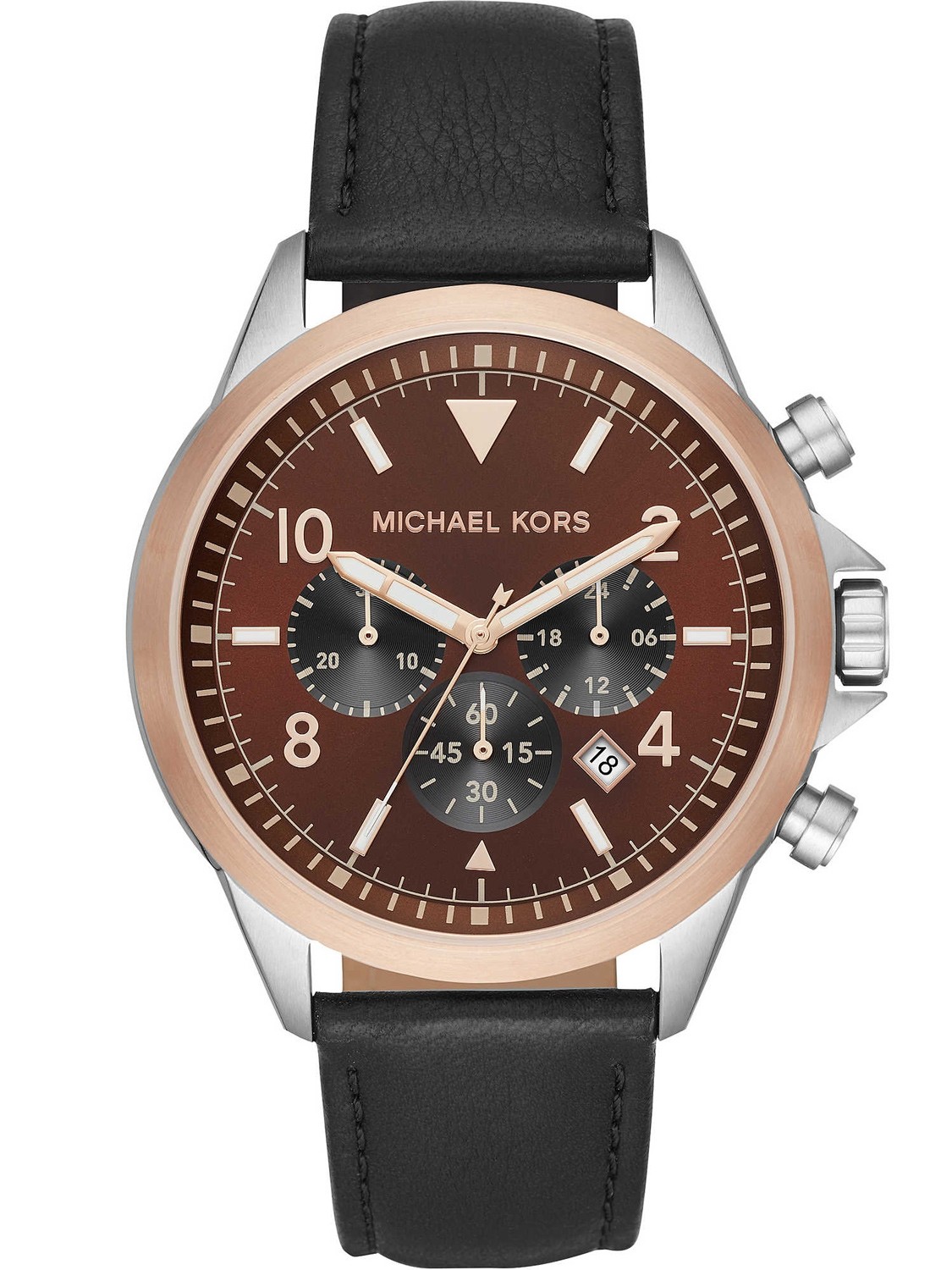 Michael Kors Chronograph Gage Mens Watch MK8785 Black  WatchShopcom