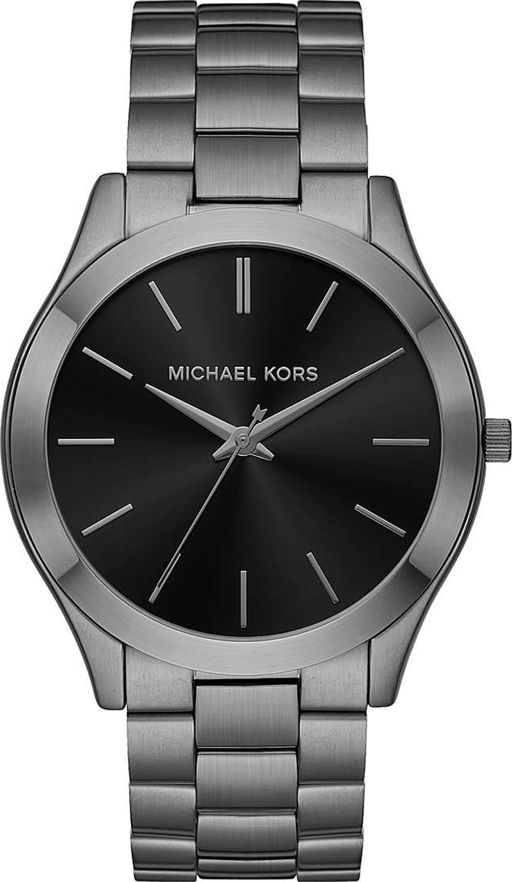 Michael Kors Mens Slim Runway Black Metal Watch MK8507  Walmartcom
