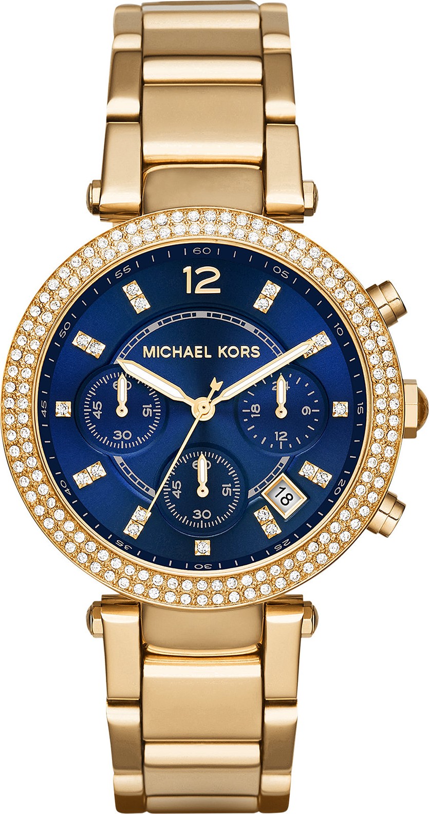 Amazoncom Michael Kors Womens Parker Stainless Steel Quartz Watch with  PVC Strap White 20 Model MK6916  Clothing Shoes  Jewelry