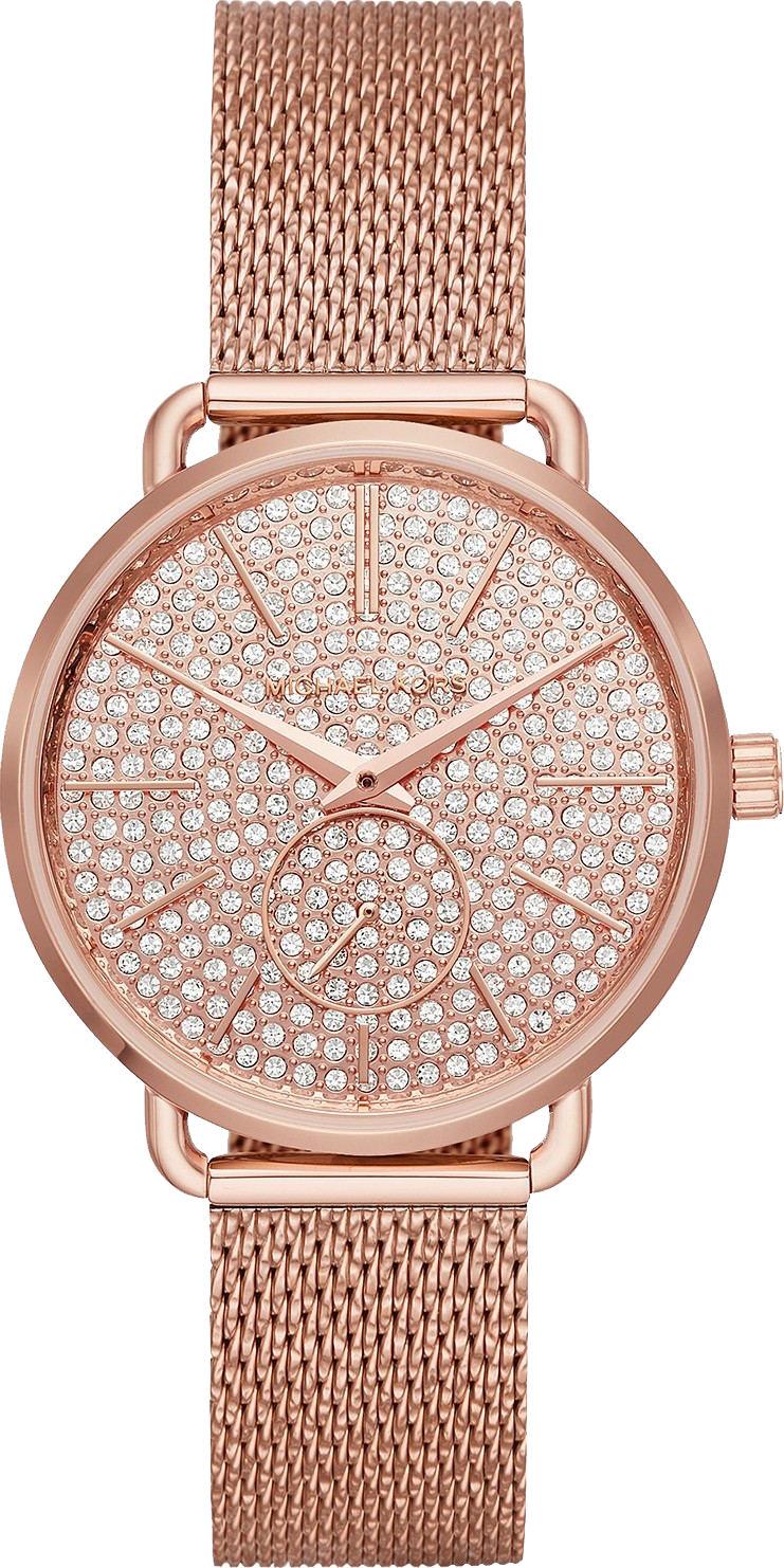 Michael Kors MK3878 Portia Rose Gold-Tone Watch 36mm