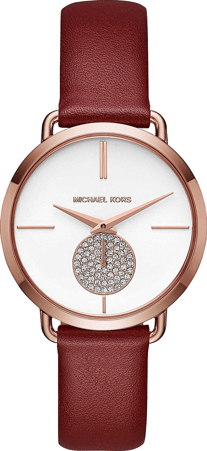 Host Pick NEW Michael Kors Womens Sofie Red Leather Watch  Michael  kors watch silver Watches women michael kors Michael kors wrist watch