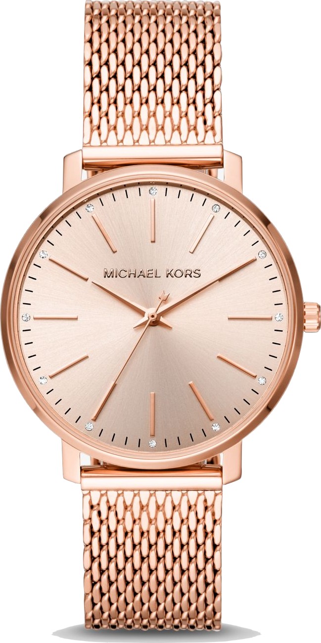 Descubrir 94+ imagen michael kors pyper rose gold-tone mesh watch