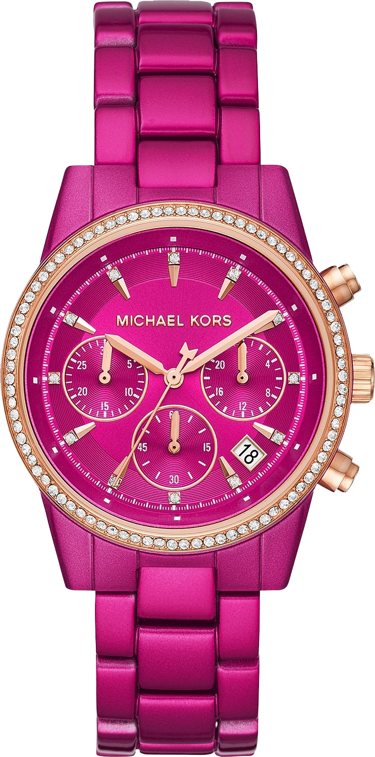 Descubrir 30+ imagen pink michael kors watch