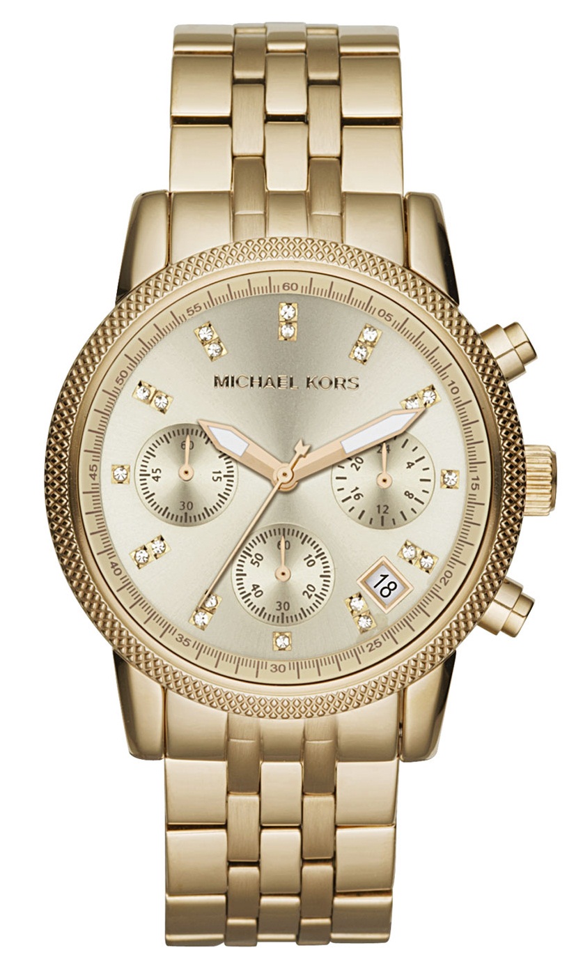 Michael Kors Watch for Women Ritz Quartz Chronograph Movement 37 mm Rose  Gold Stainless Steel Case with a Stainless Steel Strap MK6357   Amazoncouk Fashion