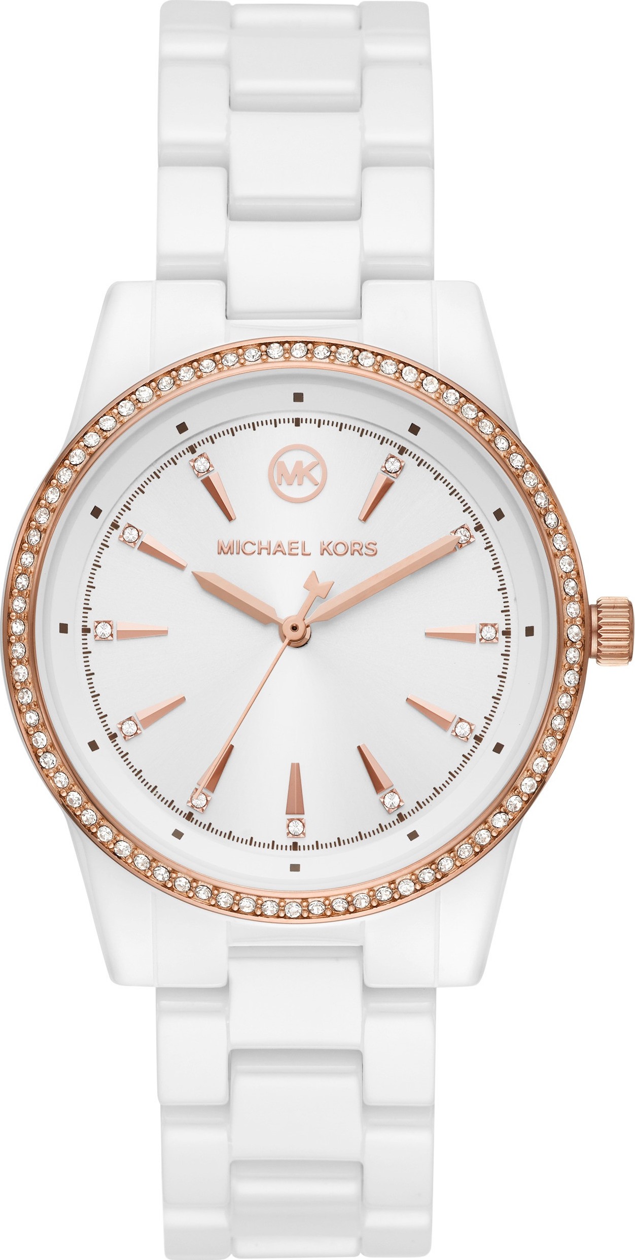 Michael Kors MK6837 Ritz White Ceramic Watch 37mm