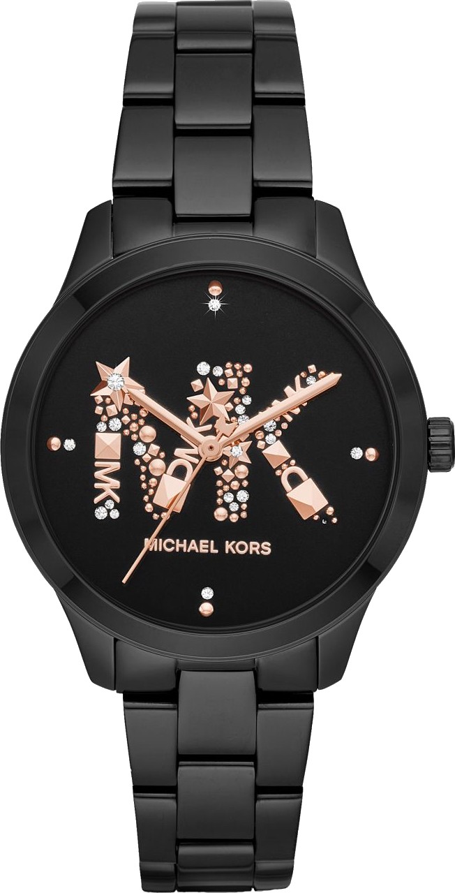 Michael Kors MK6683 Runway Black-Tone Watch 38mm