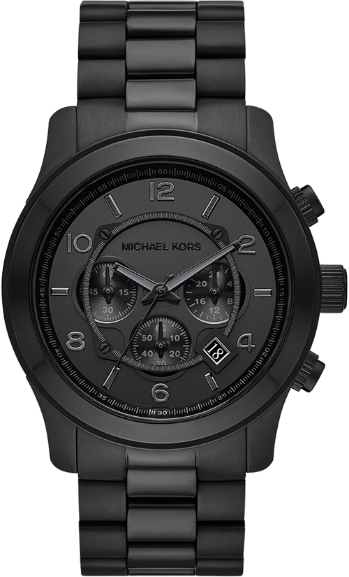Michael Kors Womens Pyper Leather Strap Watch Black MK2747 at John Lewis   Partners