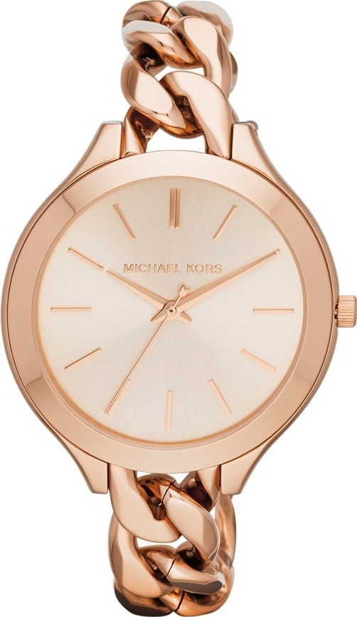 Michael Kors Runway Oversized Womens Rose Gold Dial Stainless Steel Band  Chronograph Watch  MK8096  DUKAYN