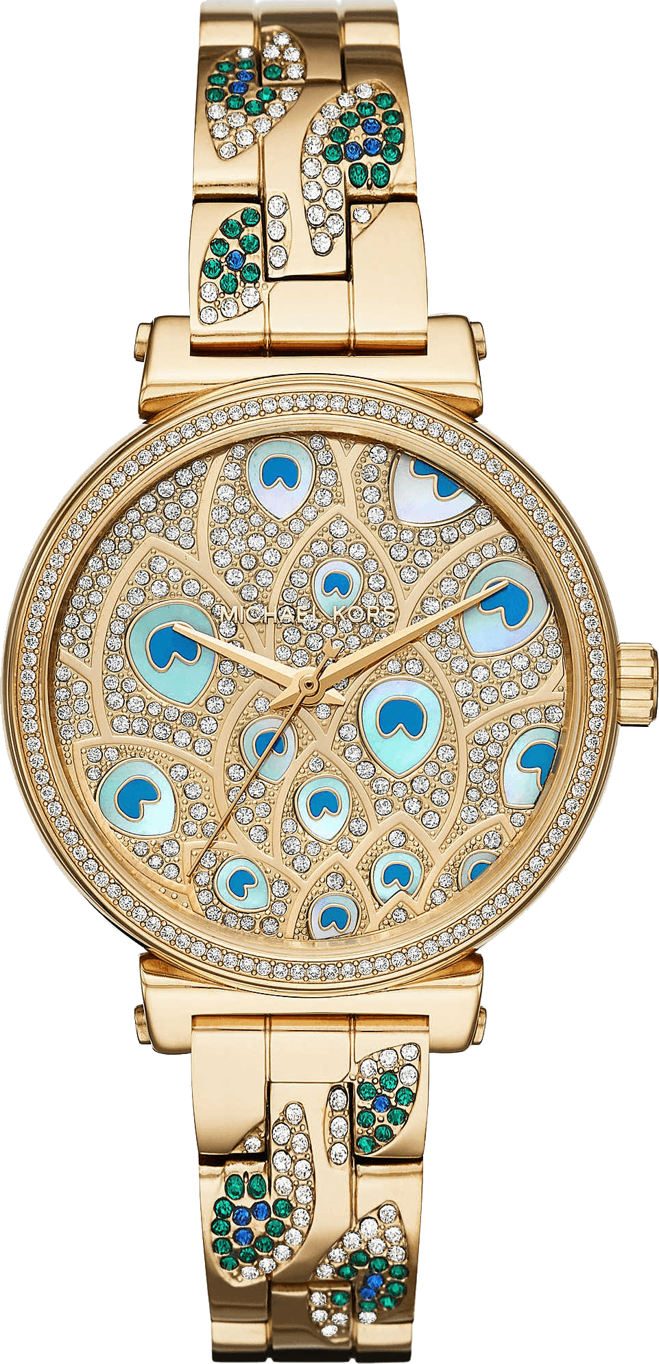 sofie pave gold tone watch