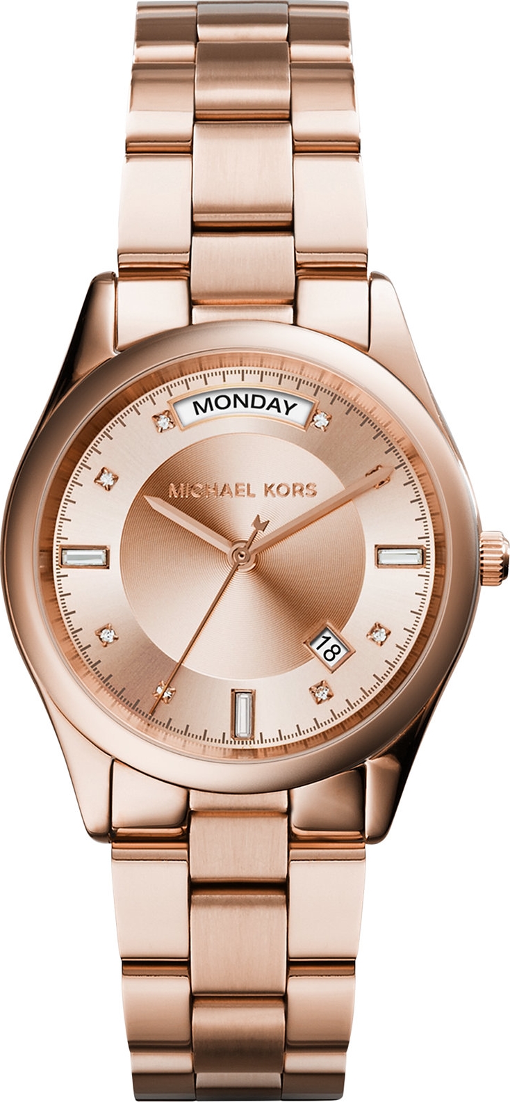 WatchOut  The gold standard  Michael Kors Colette Rose Watch Preowned   85 condition Retail price Rs 20000 Our price Rs 6000 Specs Model MK6336  34mm rose goldtone case Crystal markers