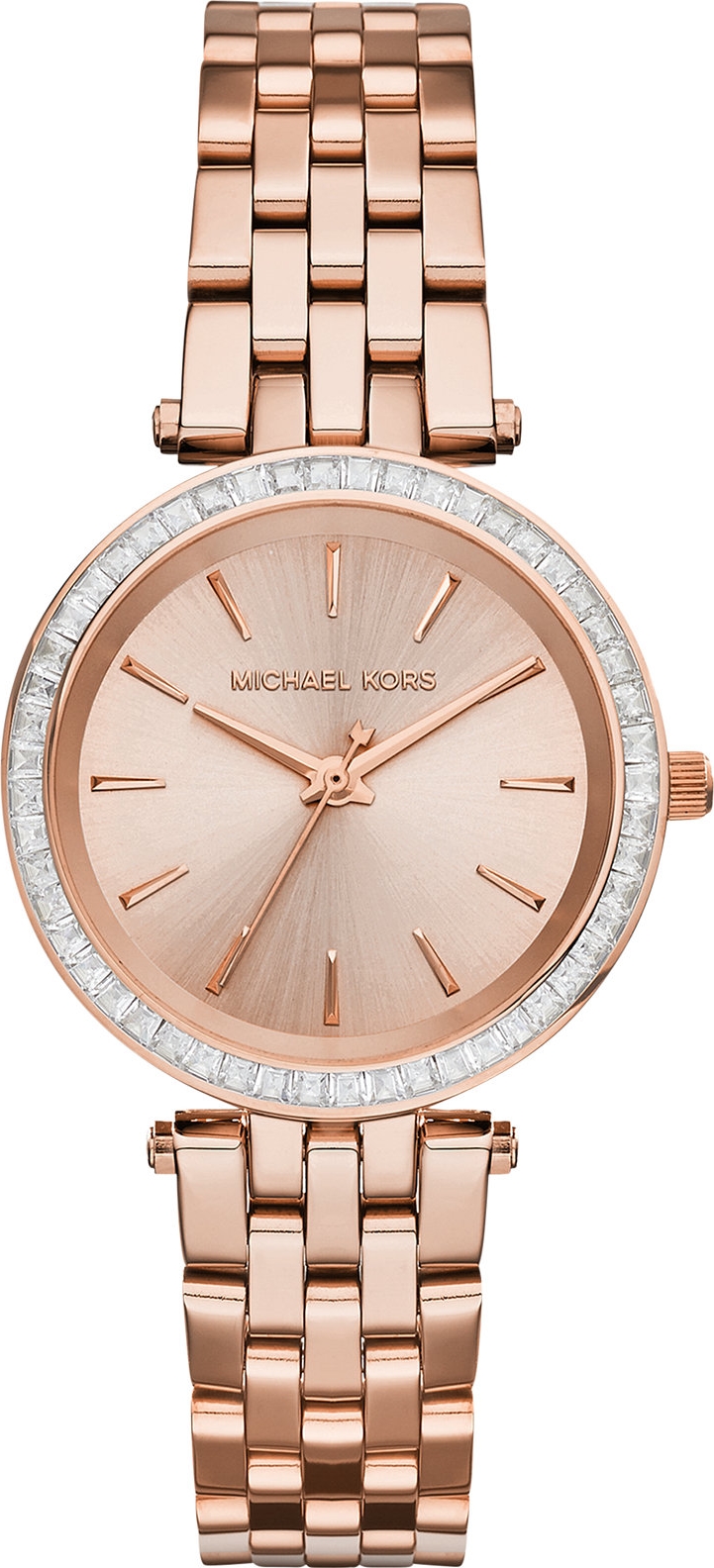 Ladies Michael Kors Lexington Chronograph Blue Dial Rose GoldTone  Stainless Steel Bracelet Watch MK6710  REEDS Jewelers