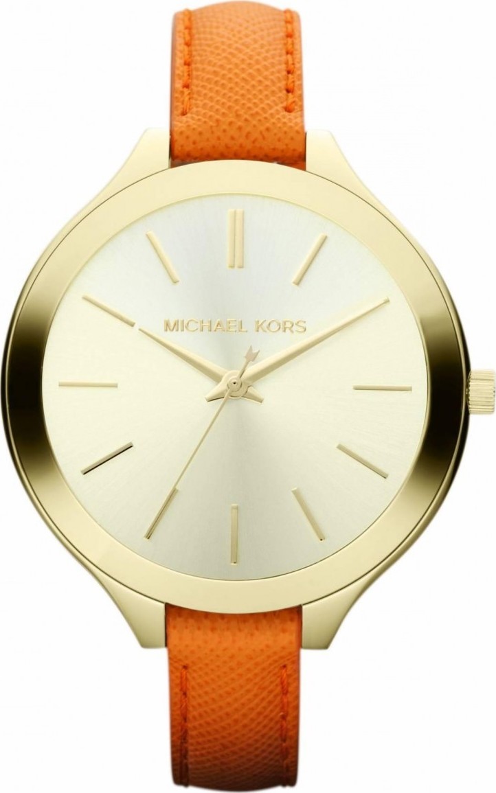 Michael Kors MK2275 Runway Slim Orange Watch 42mm