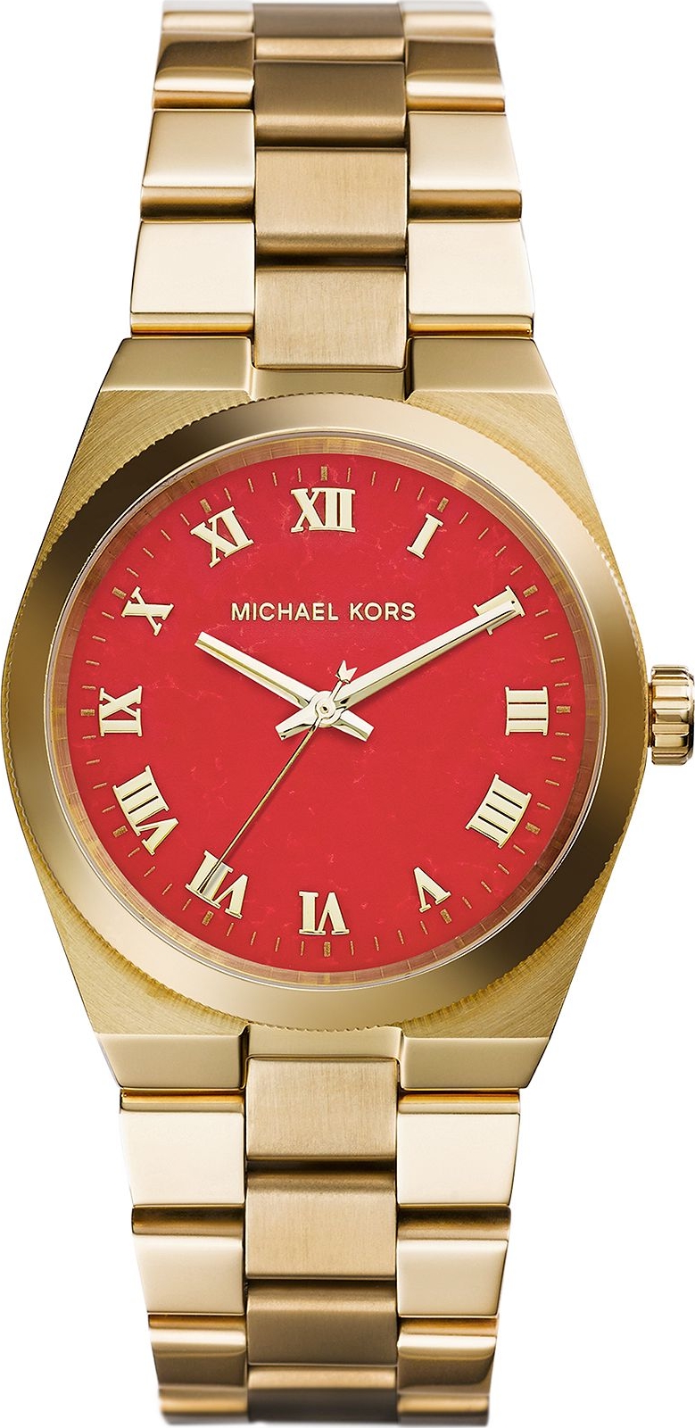 Womens Michael Kors Parker Crystallized Red Bracelet Watch