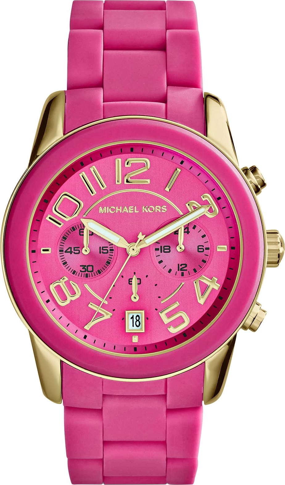 Michael Kors Womens Exclusive Bradshaw Chronograph Pink Coated Stainless  Steel Watch  Lyst