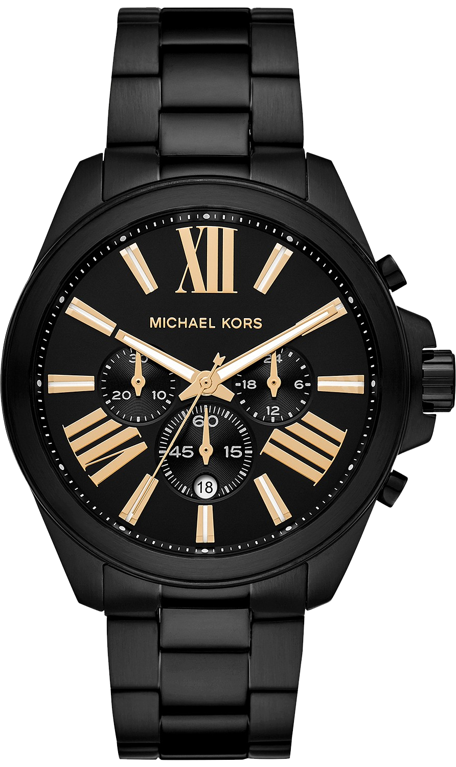 Michael Kors Watch Lexington Chronograph Black Crystals MK8605  Watches   Crystals