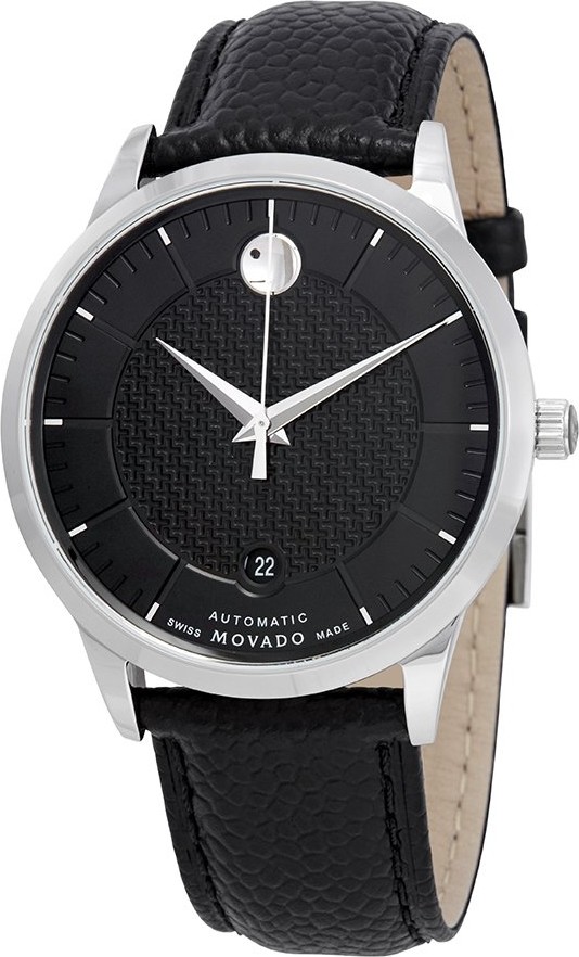 Movado 0607165 1881 Automatic Black Watch 39.5mm