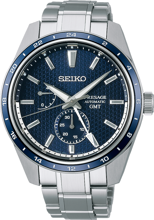Seiko SPB303J1 Presage GMT Watch 