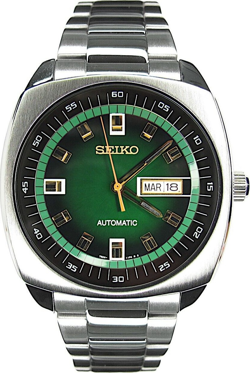Seiko SNKM97 Recraft Automatic Green Watch 44mm