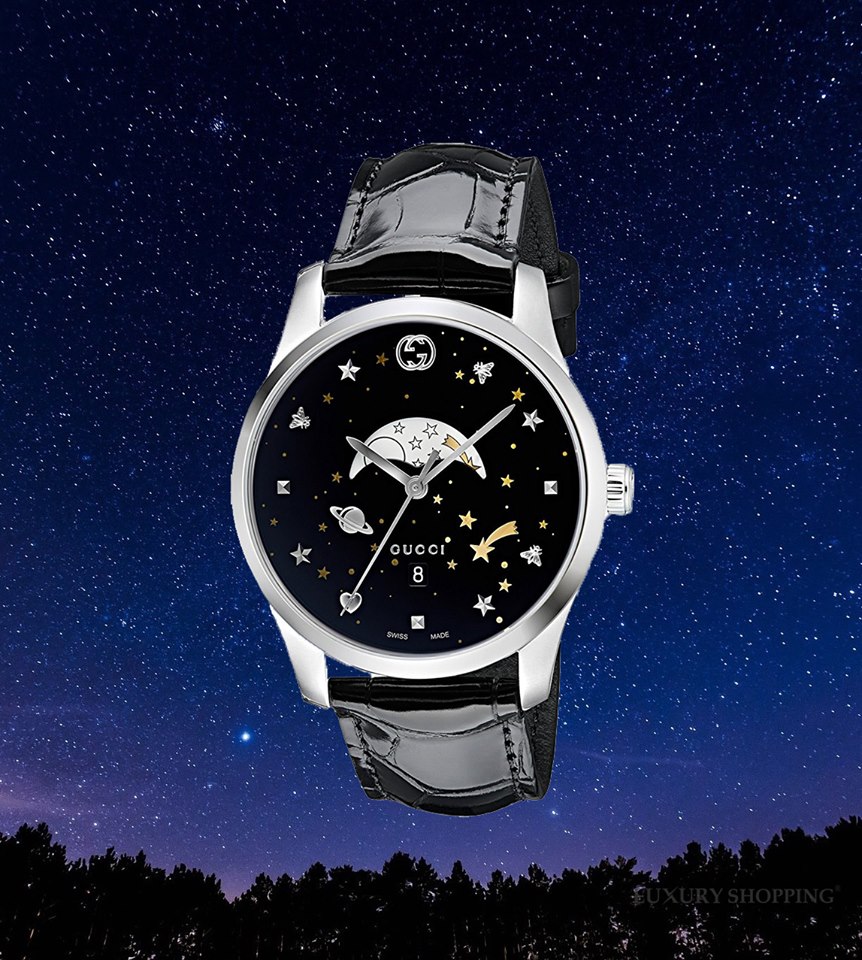đồng hồ GUCCI G-TIMELESS BLACK MOTIFS DIAL MEN'S WATCH 38MM