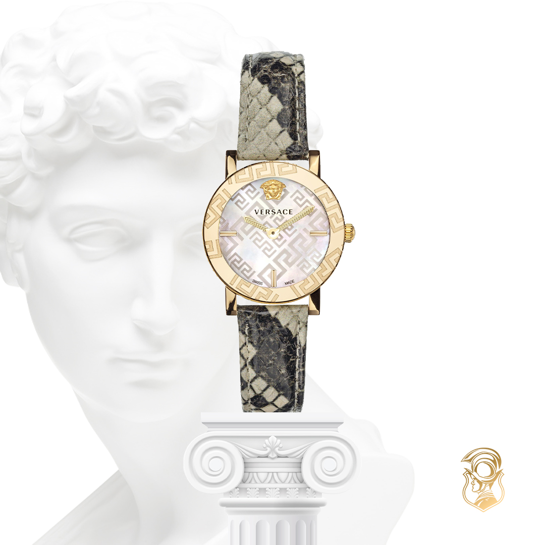 MSP: 95979 Versace Greca Glass Bracelet Watch 32mm 30,990,000