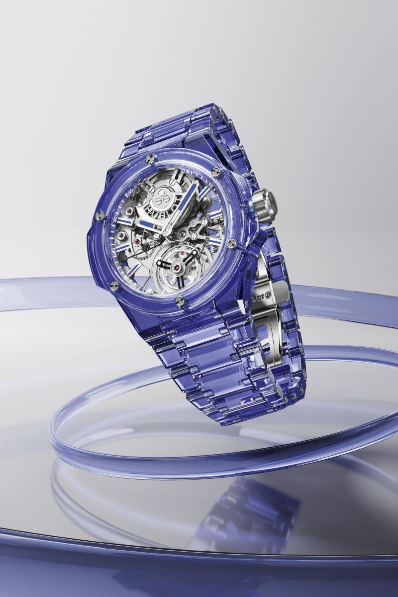 Hublot ra mắt đồng hồ Big Bang Integrated Tourbillon Full Blue Sapphire 