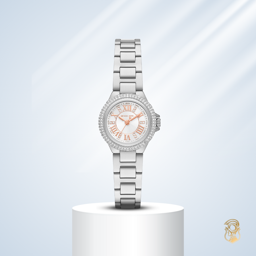 MSP: 102873 Michael Kors Mini Camille Pavé Silver-Tone Watch 26mm 6,140,000
