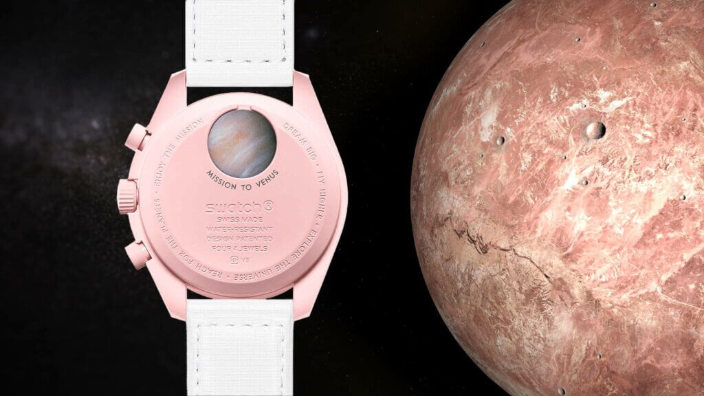 Mặt sau đồng hồ Omega x Swatch Mission to the Venus