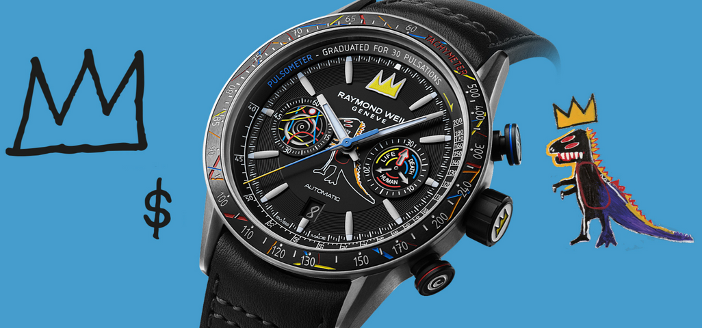 Chiếc đồng hồ Raymond Weil X Basquiat™ Special Edition