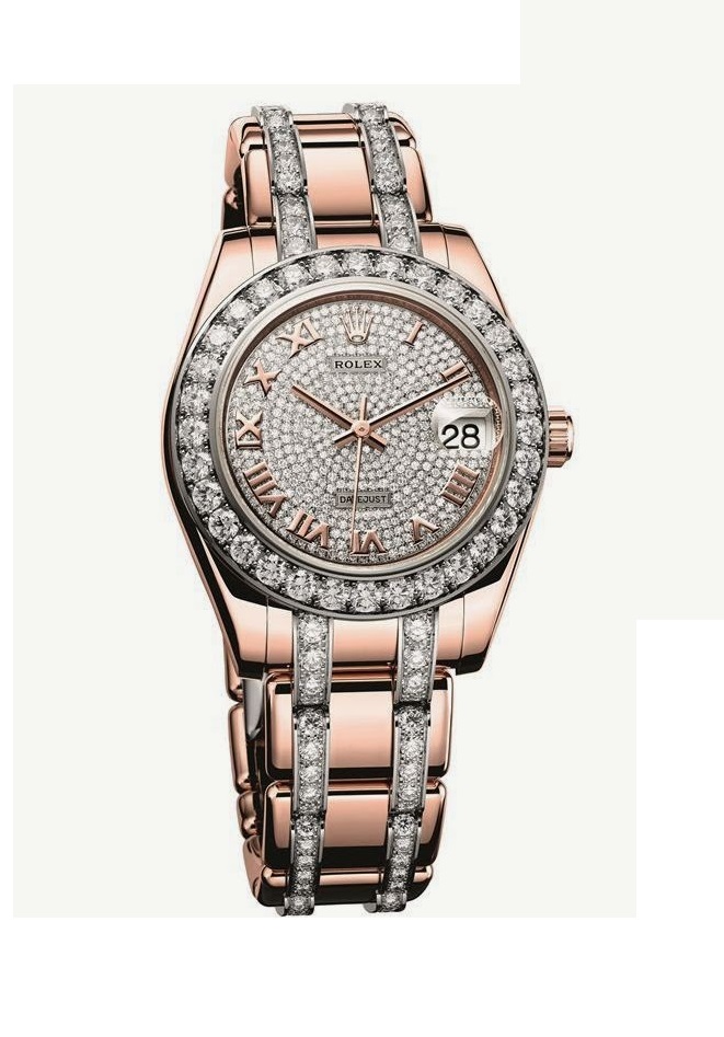 Đồng hồ hiệu Rolex đá quý gắn kim cương - luxshopping.vn 10