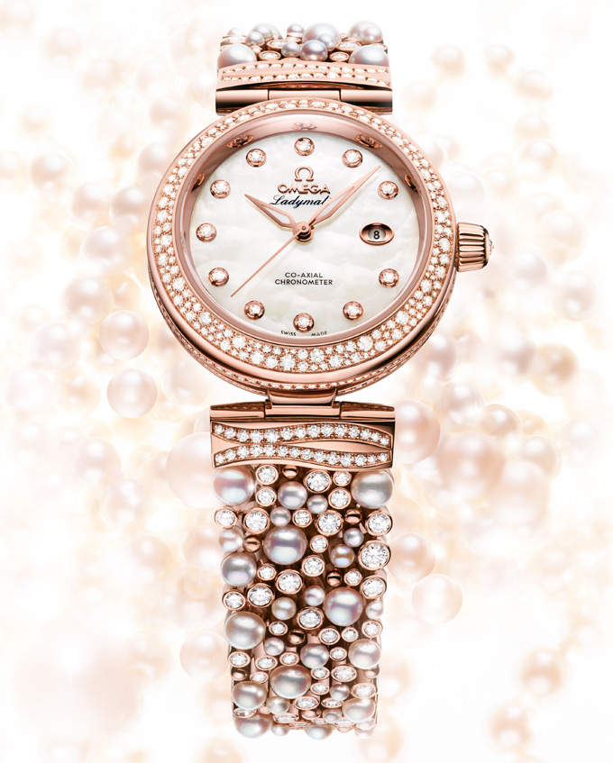 Omega De Ville Ladymatic "Diamonds & Pearls" - Viên ngọc quý dành cho các quý bà sành điệu