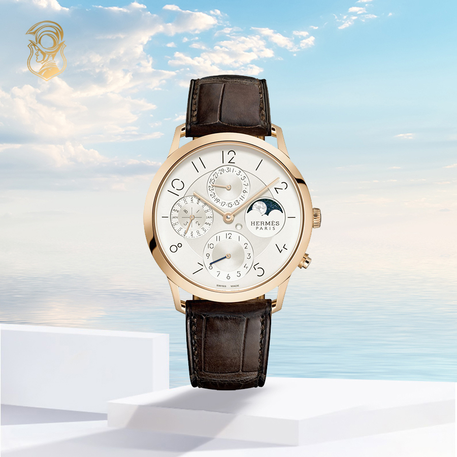 Hermes Slim D'hermès Quantieme Perpetuel Watch 39.5mm