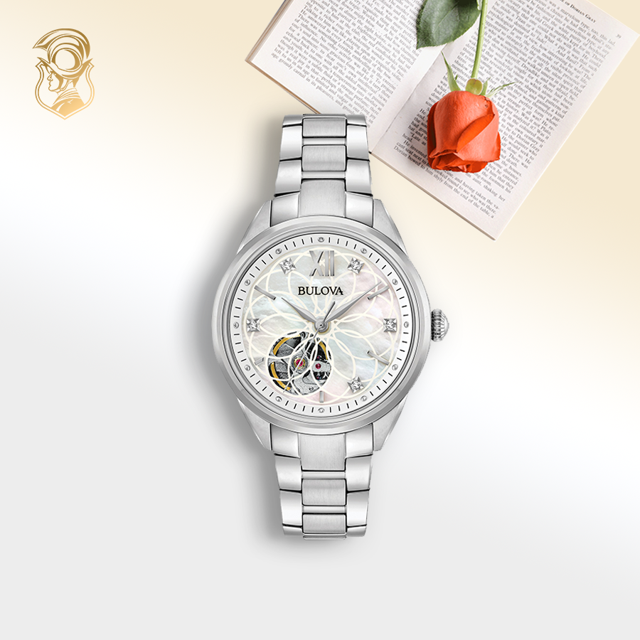 đồng hồ nữ tặng cô giáo Bulova Sutton Diamond Watch 34mm