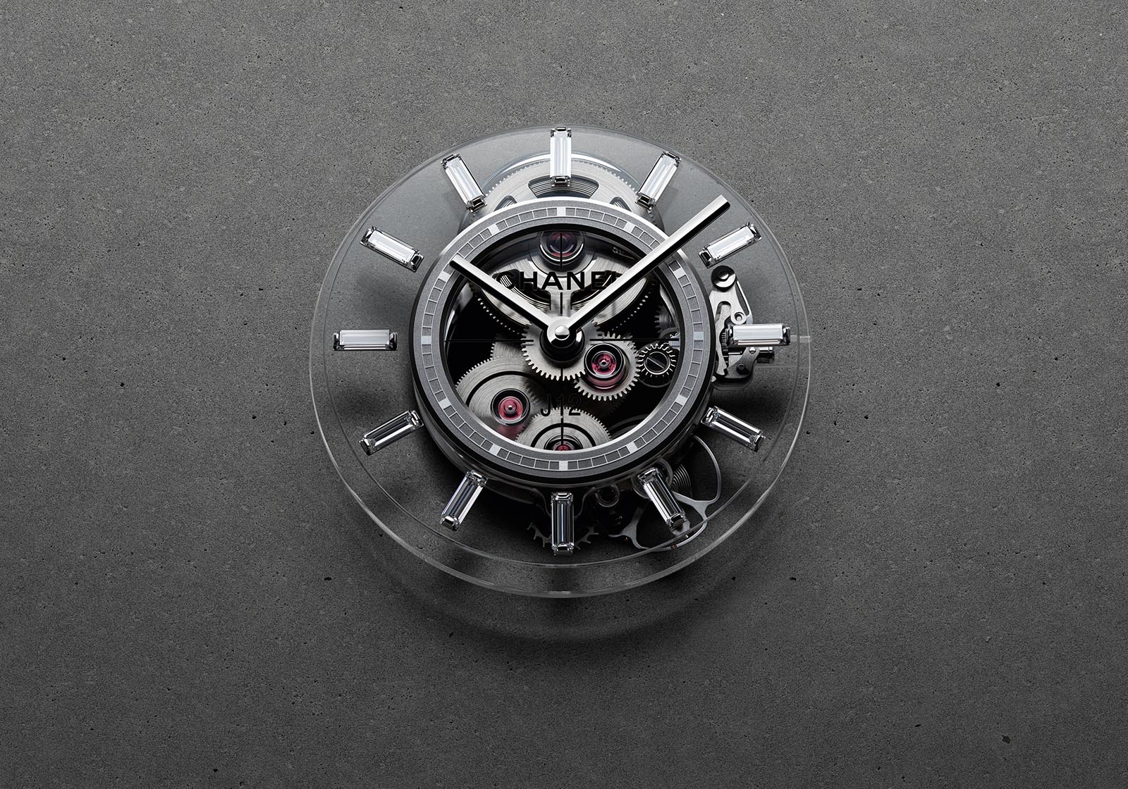 Bộ máy chuyển động Calibre 3.1 của đồng hồ Chanel J12 X-Ray