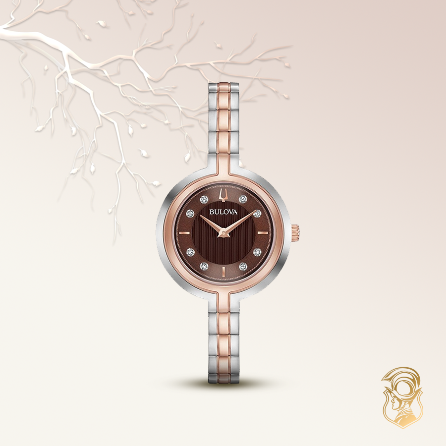 đồng hồ nữ Bulova Rhapsody Classic Brown Watch 30mm