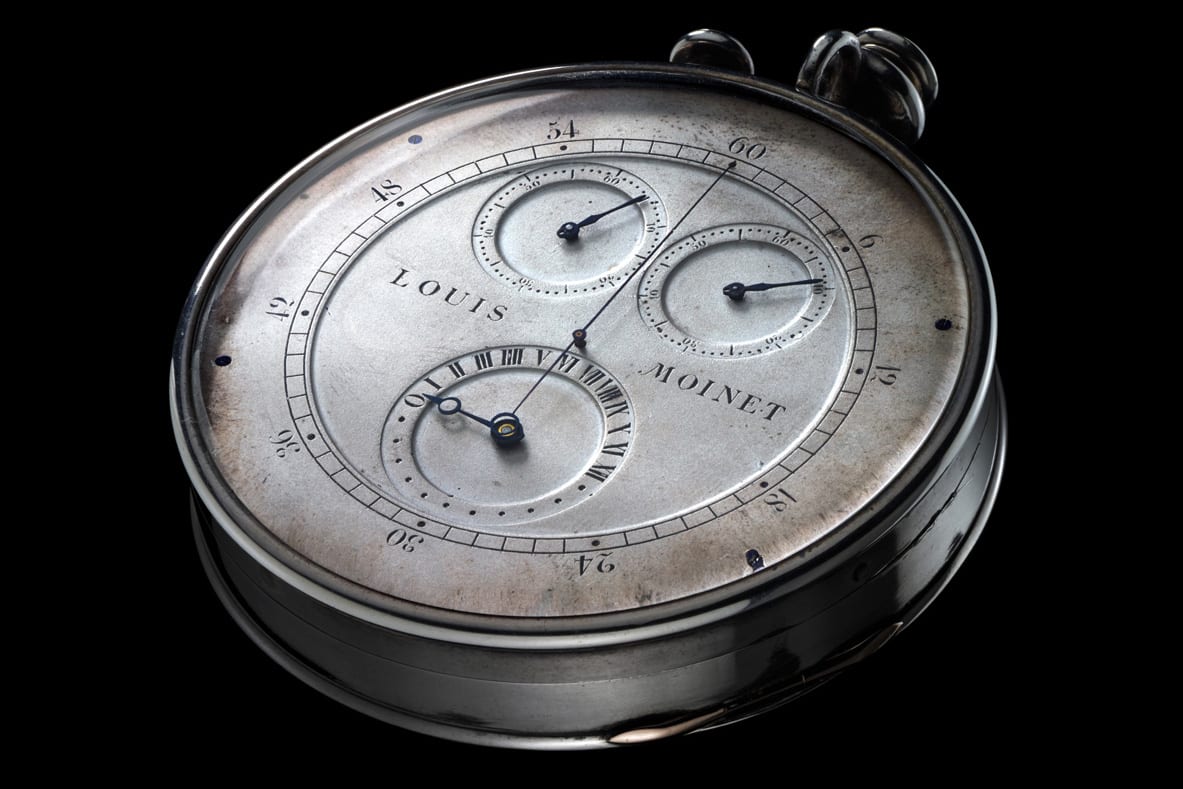 chiếc đồng hồ chronograph đầu tiên trên thế giới do louis moinet phát minh năm 1816