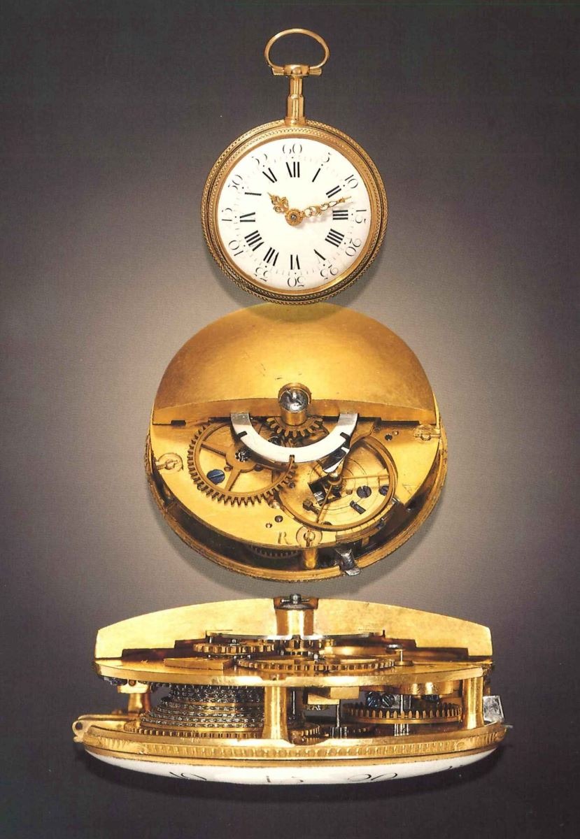 chiếc đồng hồ automatic đời đầu tiên được phát minh bởi Abraham-Louis Perrelet vào những năm 1770