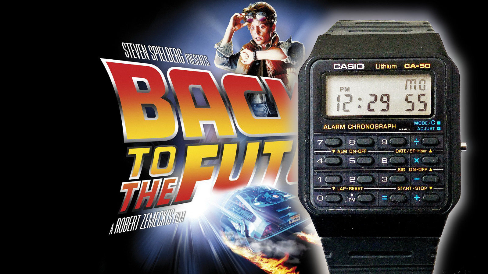 đồng hồ casio trong bộ phim back to the future