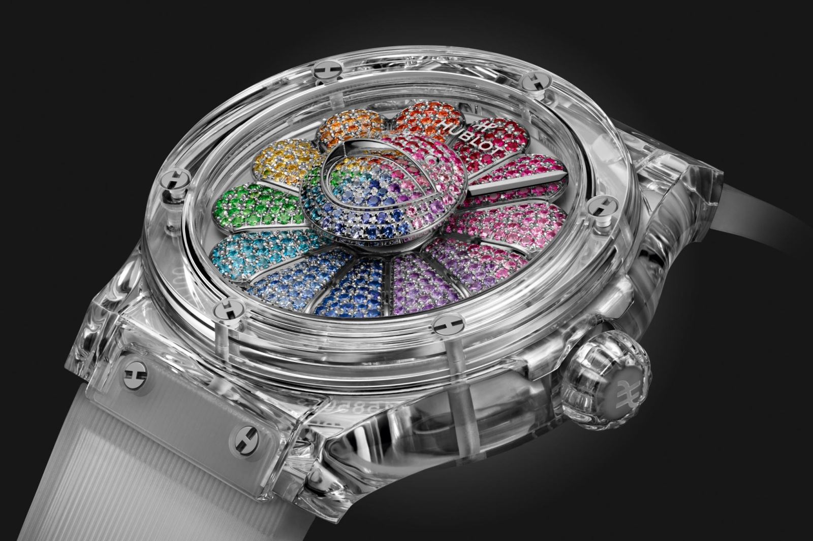 đồng hồ hublot classic fusion takashi murakami rainbow 45mm