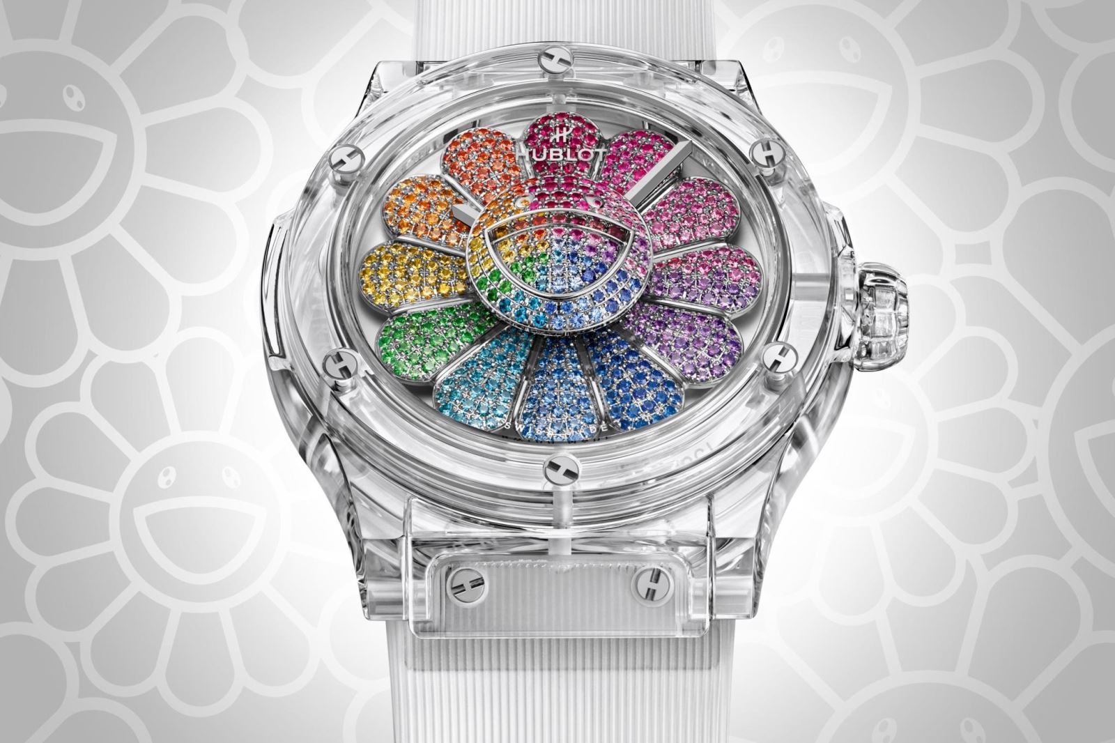 đồng hồ hublot classic fusion takashi murakami rainbow new 2021